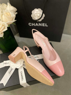 Chanel Women's G31318 Slingbacks Goatskin Grosgrain Sandals Shoes C91007 - Euro 35=US 4 - View 2