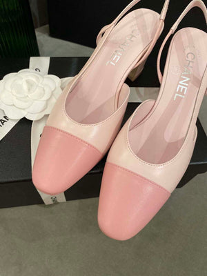 Chanel Women's G31318 Slingbacks Goatskin Grosgrain Sandals Shoes C91007 - Euro 35=US 4 - View 5