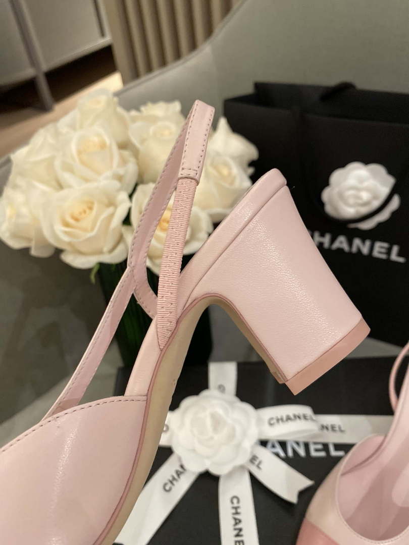 Chanel Women's G31318 Slingbacks Goatskin Grosgrain Sandals Shoes C91007 - Euro 35=US 4 - View 8