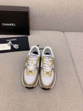 Chanel Women's Sneaker G45077 Designer Trainers Fabric Laminated C90101