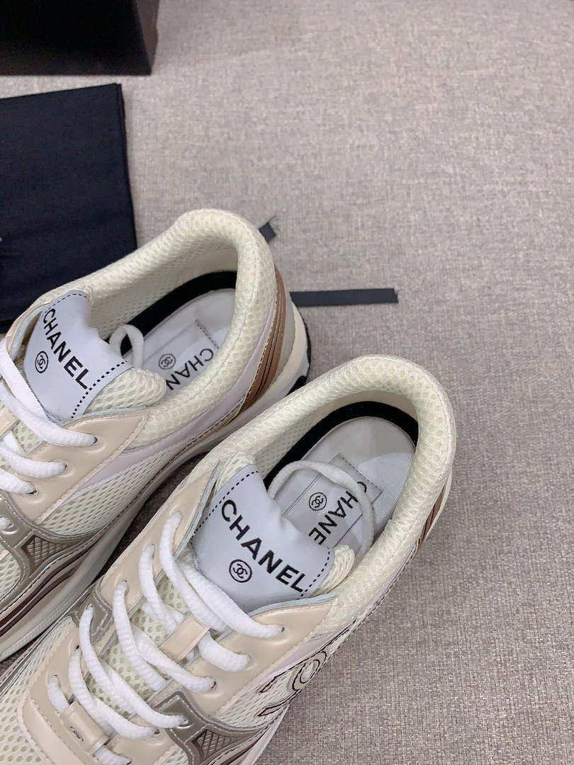 Chanel Women's Sneaker G45077 Designer Trainers Fabric Laminated C90102