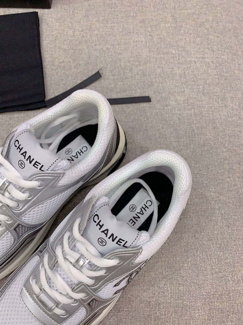 Chanel Women's Sneaker G45077 Designer Trainers Fabric Laminated C90103