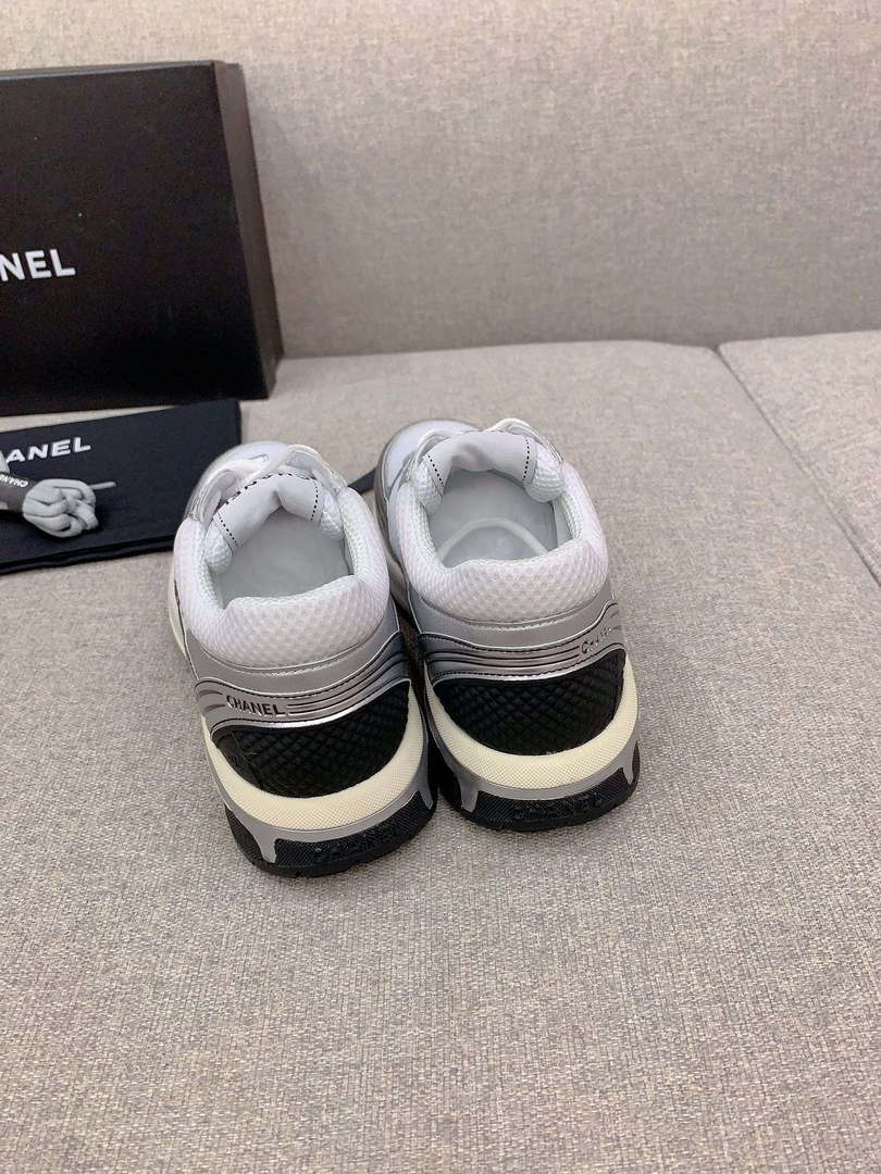 Chanel Women's Sneaker G45077 Designer Trainers Fabric Laminated C90103