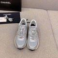 Chanel Women's Sneaker G45077 Designer Trainers Fabric Laminated C90104 - 34 - View 1