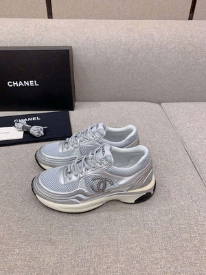 Chanel Women's Sneaker G45077 Designer Trainers Fabric Laminated C90104 - 34 - View 3