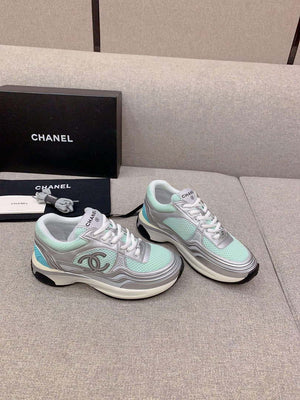 Chanel Women's Sneaker G45077 Designer Trainers Fabric Laminated C90105 - 34 - View 2