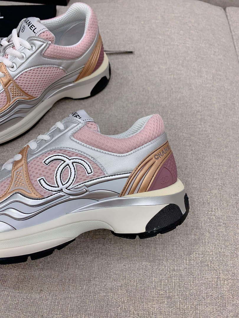 Chanel Women's Sneaker G45077 Designer Trainers Fabric Laminated C90106 - 34 - View 7