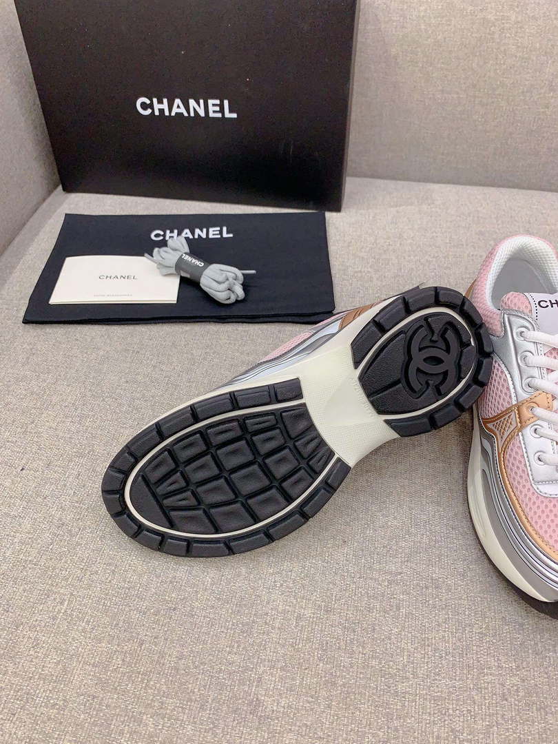 Chanel Women's Sneaker G45077 Designer Trainers Fabric Laminated C90106 - 34 - View 9