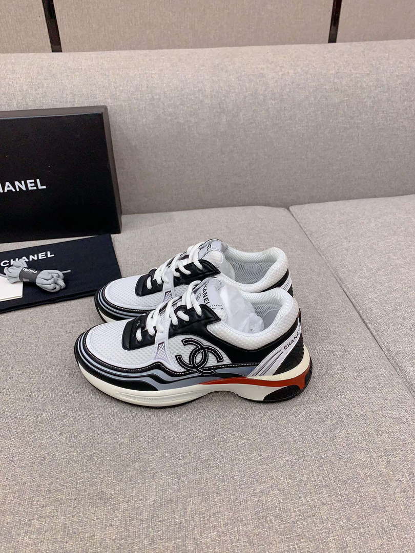 Chanel Women's Sneaker G45077 Designer Trainers Fabric Laminated C90107