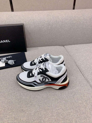 Chanel Women's Sneaker G45077 Designer Trainers Fabric Laminated C90107 - 34 - View 3