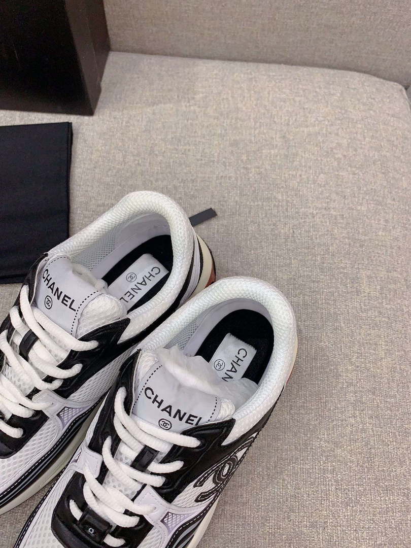 Chanel Women's Sneaker G45077 Designer Trainers Fabric Laminated C90107