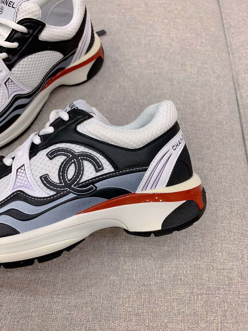 Chanel Women's Sneaker G45077 Designer Trainers Fabric Laminated C90107 - 34 - View 7