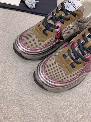 Chanel Women's Sneaker G45077 Designer Trainers Fabric Laminated C90108 - 34 - View 5