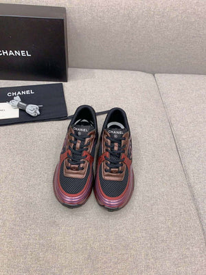 Chanel Women's Sneaker G45077 Designer Trainers Fabric Laminated C90109 - 34 - View 3