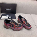 Chanel Women's Sneaker G45077 Designer Trainers Fabric Laminated C90109 - 34 - View 1