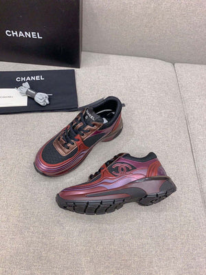 Chanel Women's Sneaker G45077 Designer Trainers Fabric Laminated C90109 - 34 - View 4