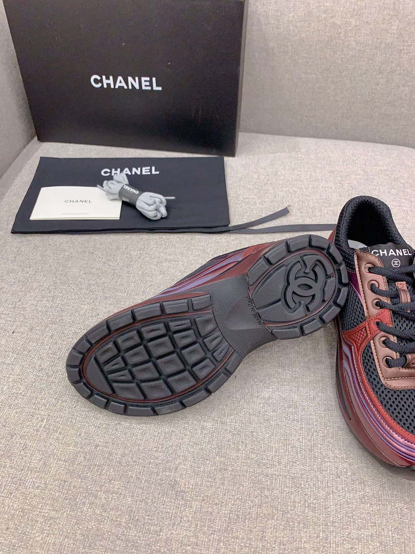 Chanel Women's Sneaker G45077 Designer Trainers Fabric Laminated C90109