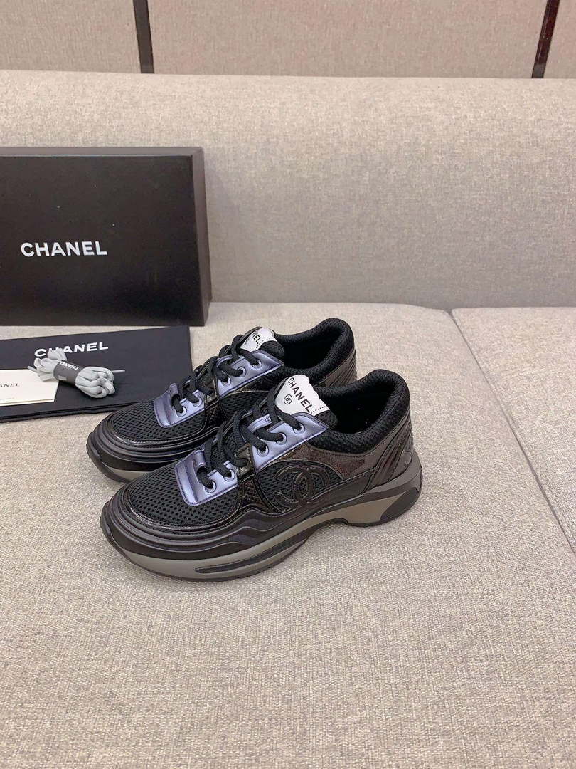 Chanel Women's Sneaker G45077 Designer Trainers Calfskin C90110 - 34 - View 1