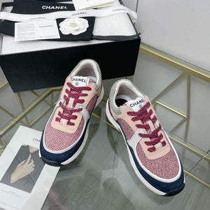 Chanel Women's Sneaker Shoes G38753 Pink and black - 35 - View 3