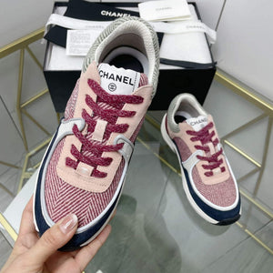 Chanel Women's Sneaker Shoes G38753 Pink and black - 35 - View 4