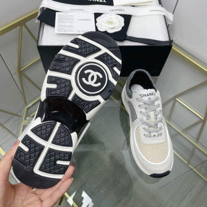 Chanel Women's Sneaker Shoes G38754 White and beige - 35 - View 9