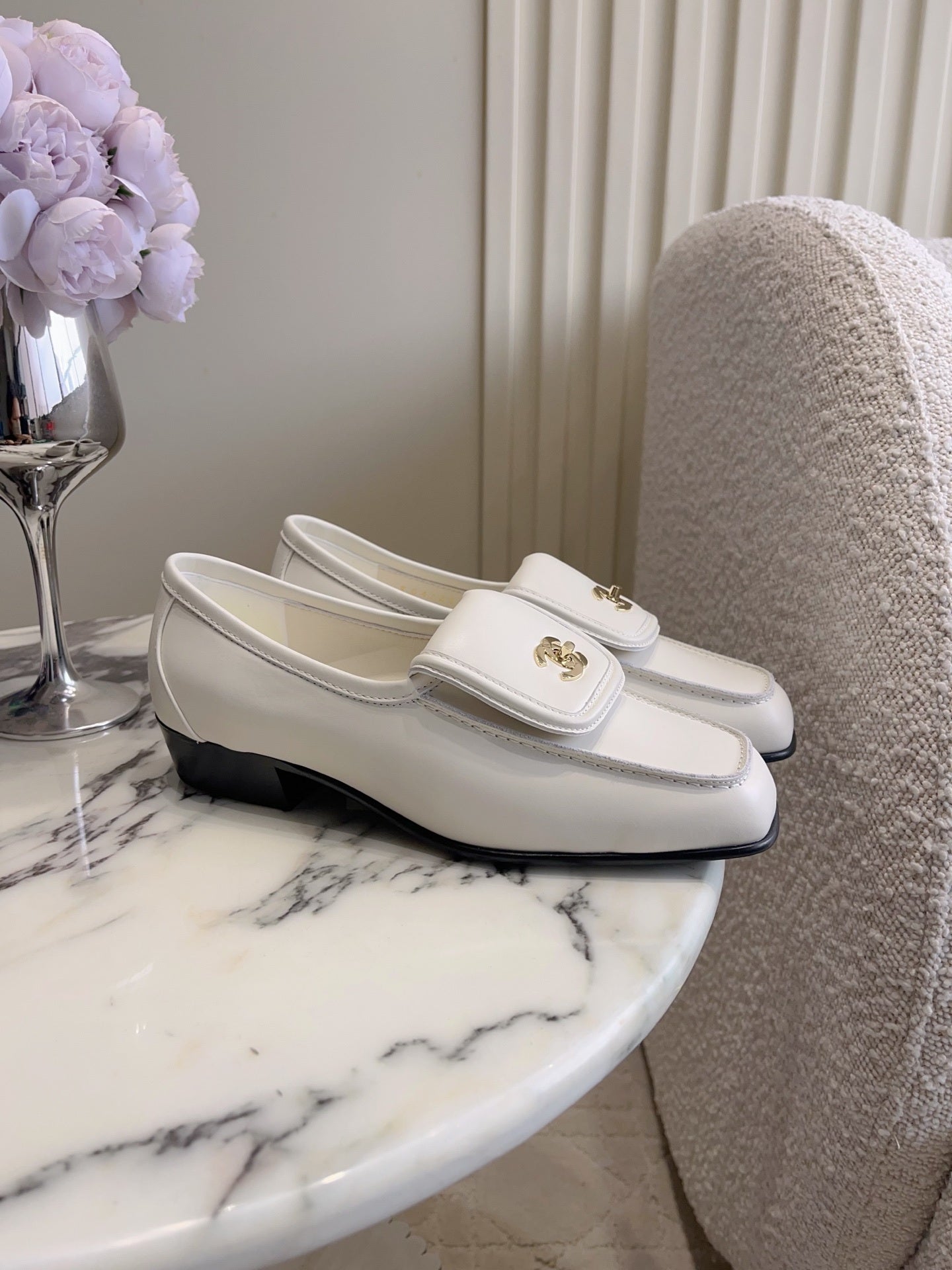 Chanel Women's Square-Toe Flat Shoes C93300 - Euro 35=US 4 - View 2