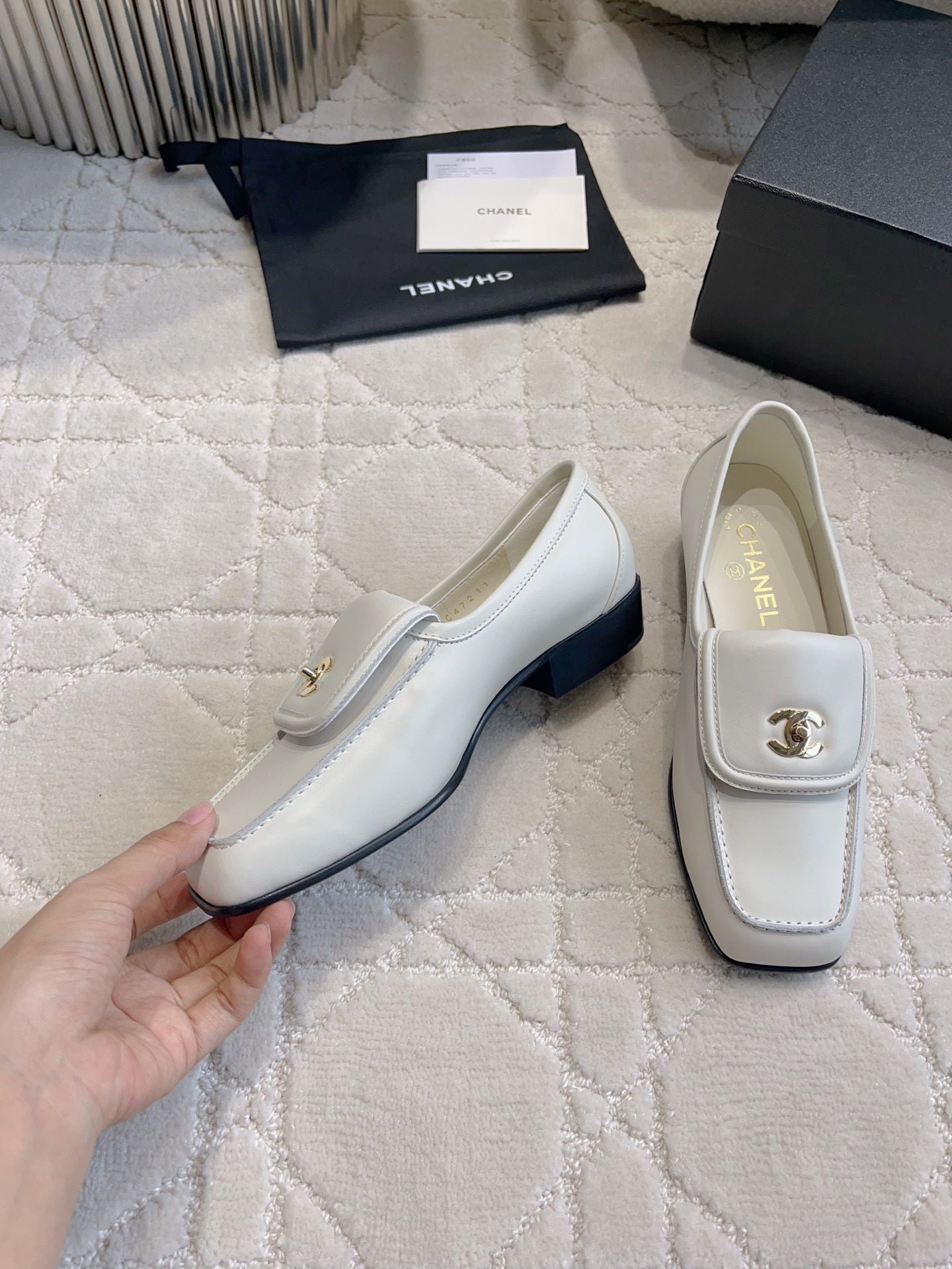 Chanel Women's Square-Toe Flat Shoes C93300 - Euro 35=US 4 - View 3