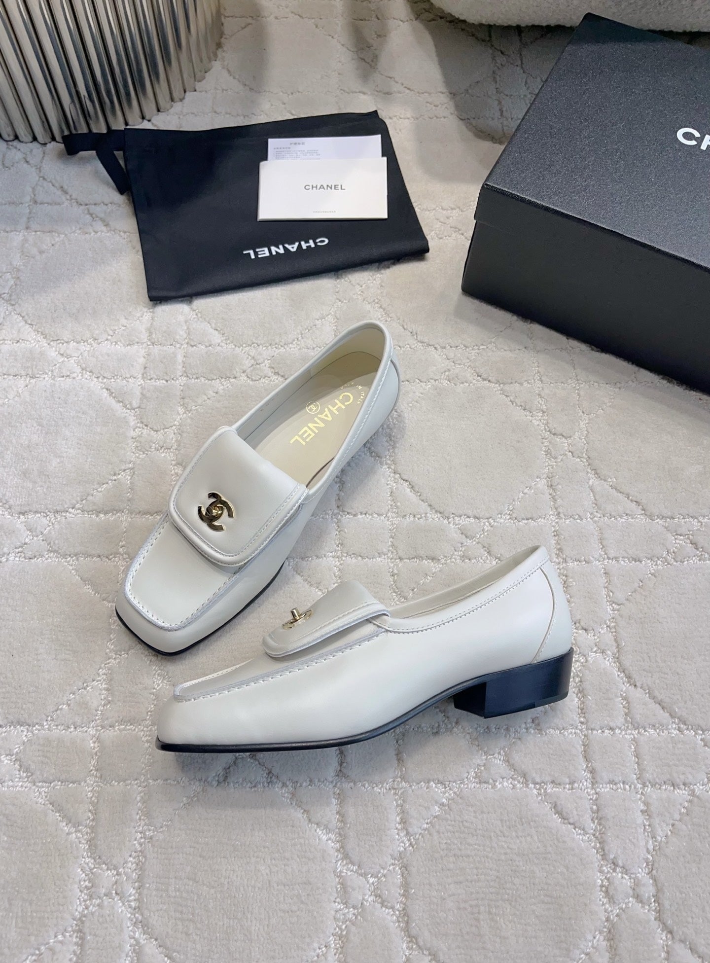 Chanel Women's Square-Toe Flat Shoes C93300 - Euro 35=US 4 - View 4