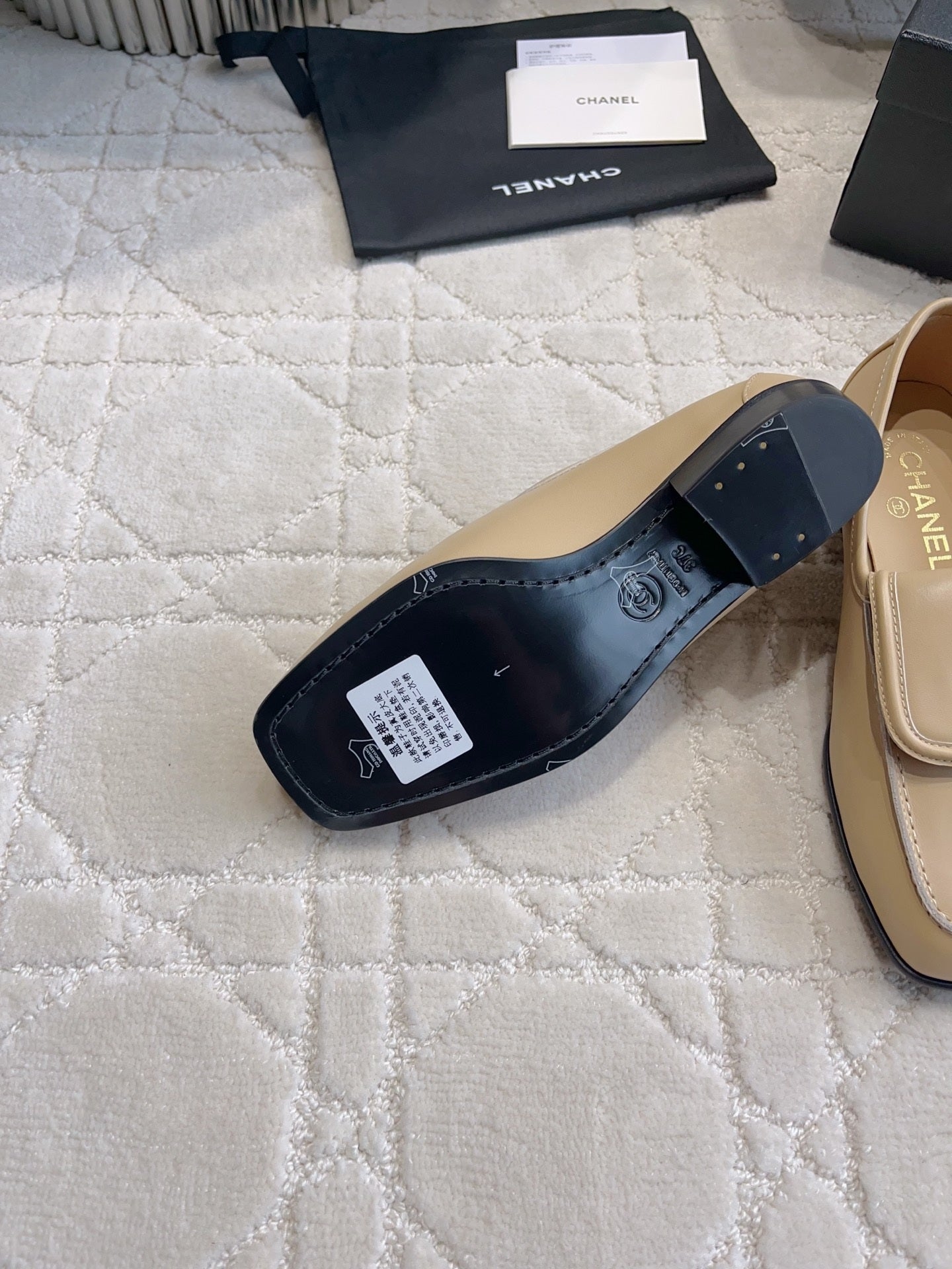 Chanel Women's Square-Toe Flat Shoes C93301 - Euro 35=US 4 - View 6