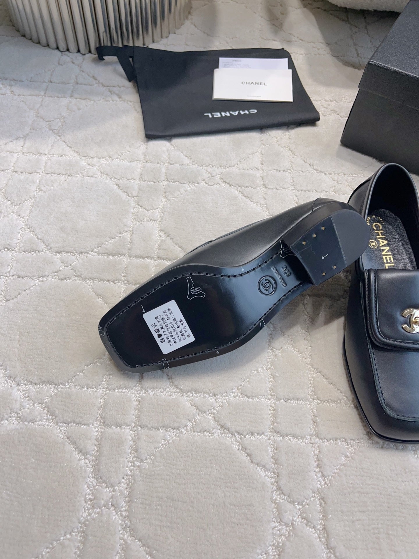 Chanel Women's Square-Toe Flat Shoes C93302 - Euro 35=US 4 - View 6