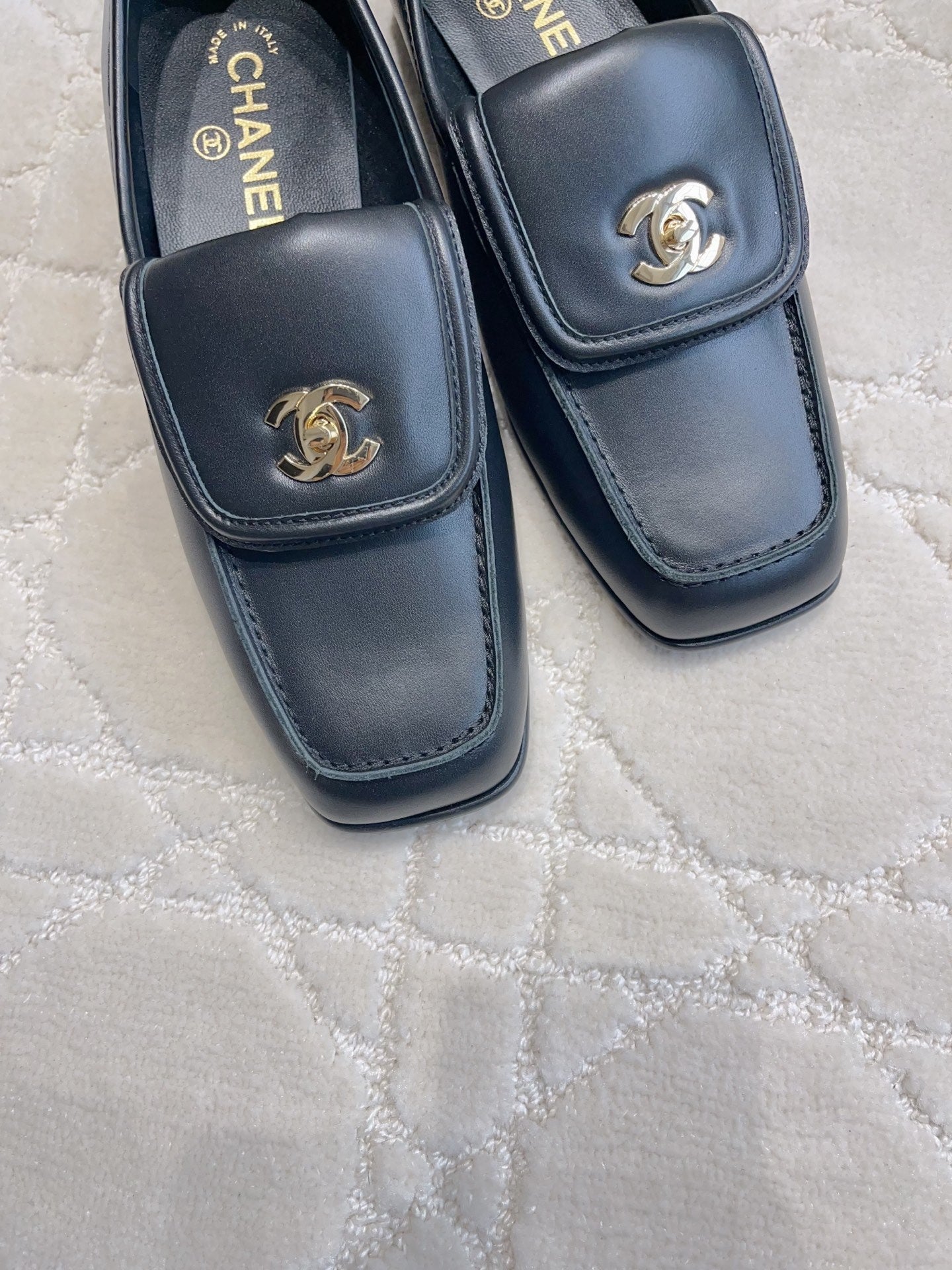 Chanel Women's Square-Toe Flat Shoes C93302 - Euro 35=US 4 - View 7