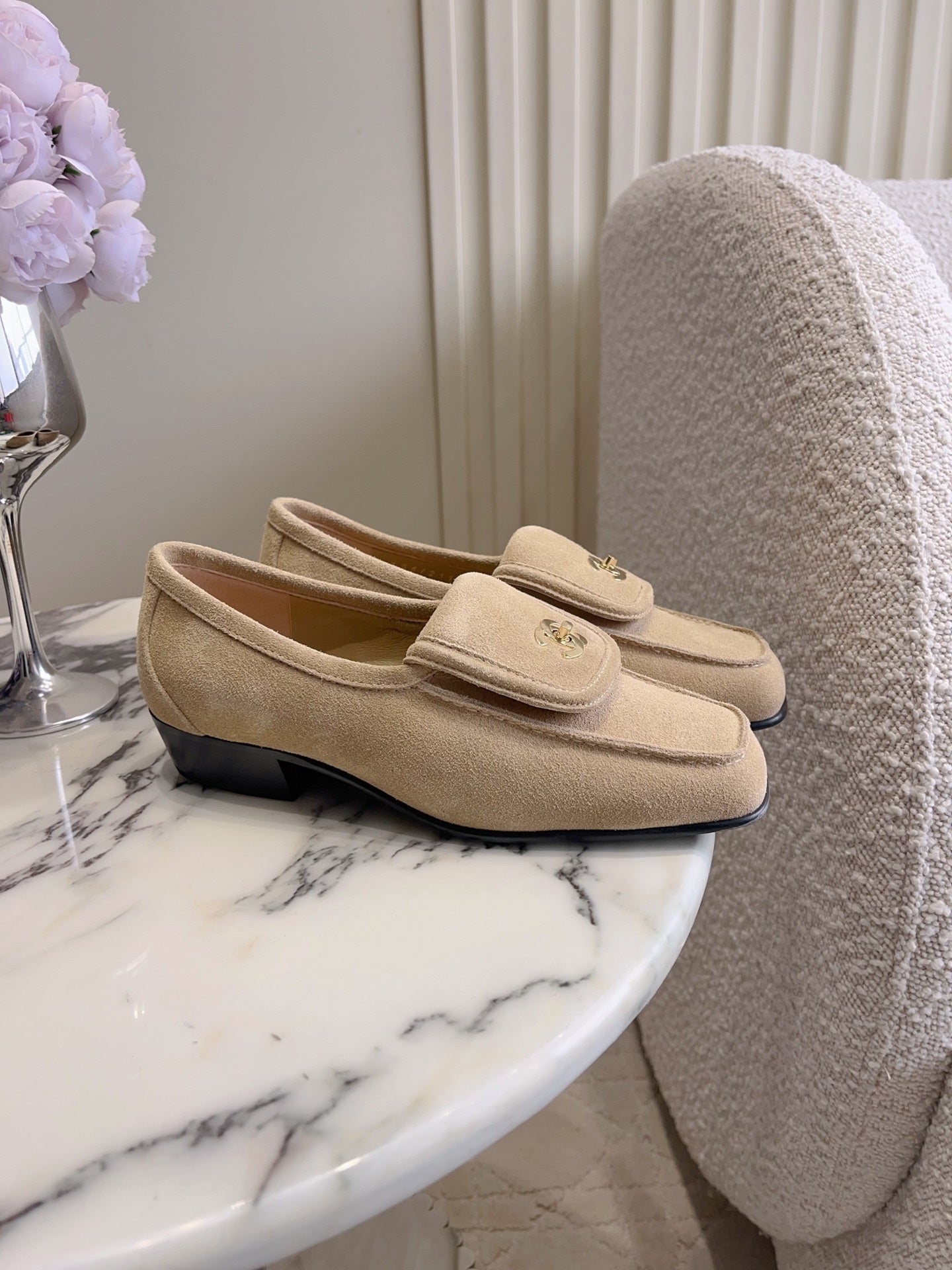 Chanel Women's Square-Toe Flat Shoes C93303 - Euro 35=US 4 - View 2