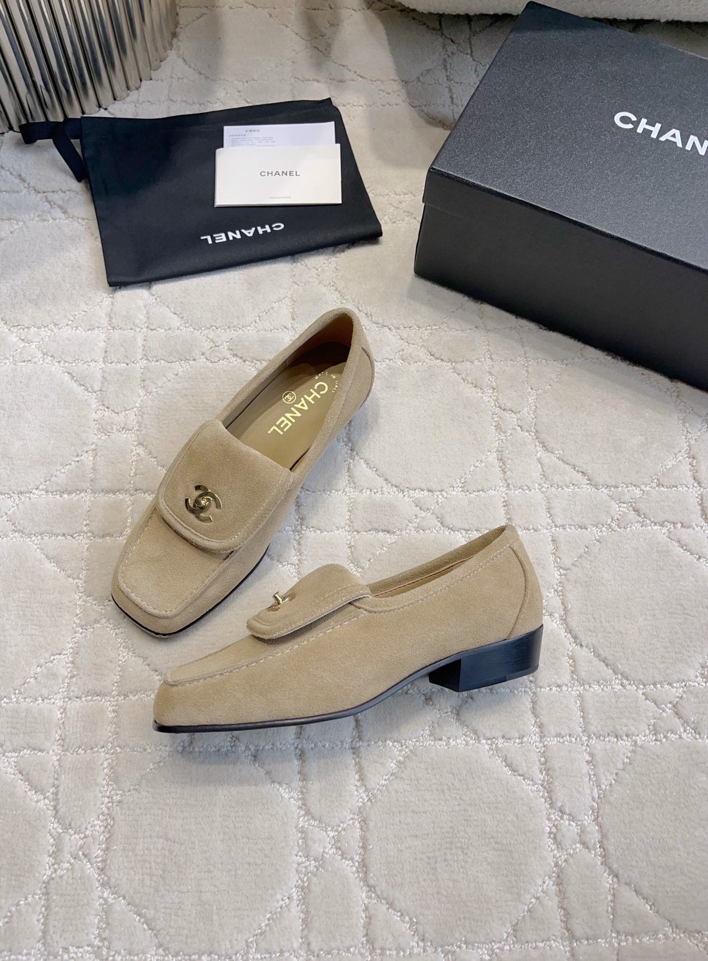 Chanel Women's Square-Toe Flat Shoes C93303 - Euro 35=US 4 - View 4