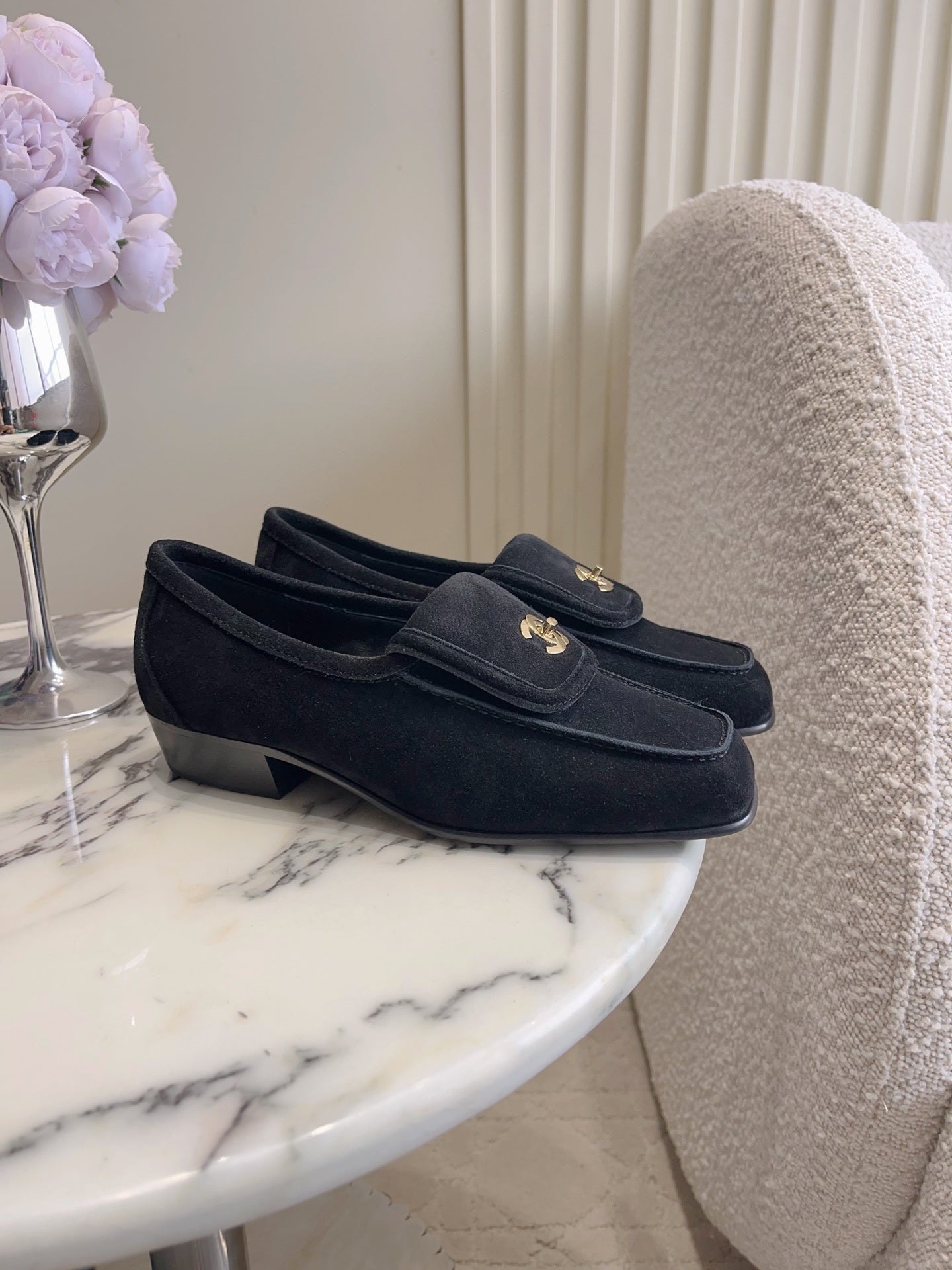 Chanel Women's Square-Toe Flat Shoes C93304 - Euro 35=US 4 - View 2