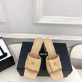 Chanel Women's Square-toe Flip-top Slippers 8.5cm C93330 - Euro 35=US 4 - View 1