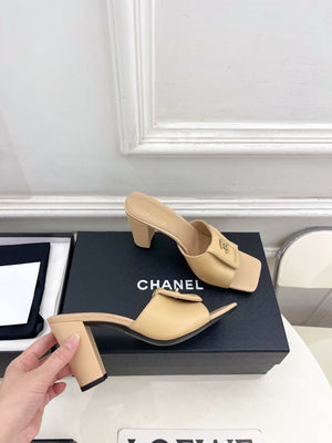 Chanel Women's Square-toe Flip-top Slippers 8.5cm C93330 - Euro 35=US 4 - View 4
