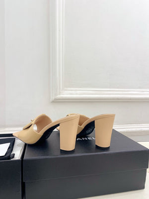 Chanel Women's Square-toe Flip-top Slippers 8.5cm C93330 - Euro 35=US 4 - View 8