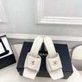 Chanel Women's Square-toe Flip-top Slippers 8.5cm C93331 - Euro 35=US 4 - View 1