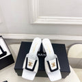 Chanel Women's Square-toe Flip-top Slippers 8.5cm C93332 - Euro 35=US 4 - View 1