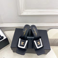 Chanel Women's Square-toe Flip-top Slippers 8.5cm C93333 - Euro 35=US 4 - View 1