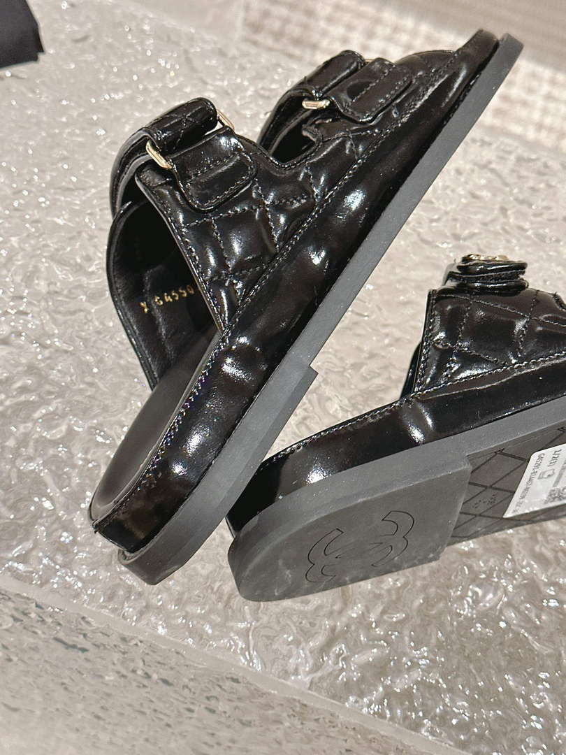 Chanel Women's Velcro sandals Fashion Shoes C93240 - Euro 35=US 4 - View 9