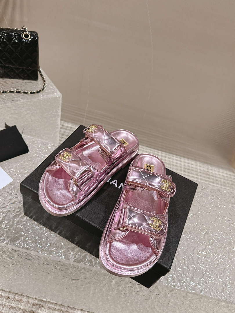 Chanel Women's Velcro sandals Fashion Shoes C93241 - Euro 35=US 4 - View 5