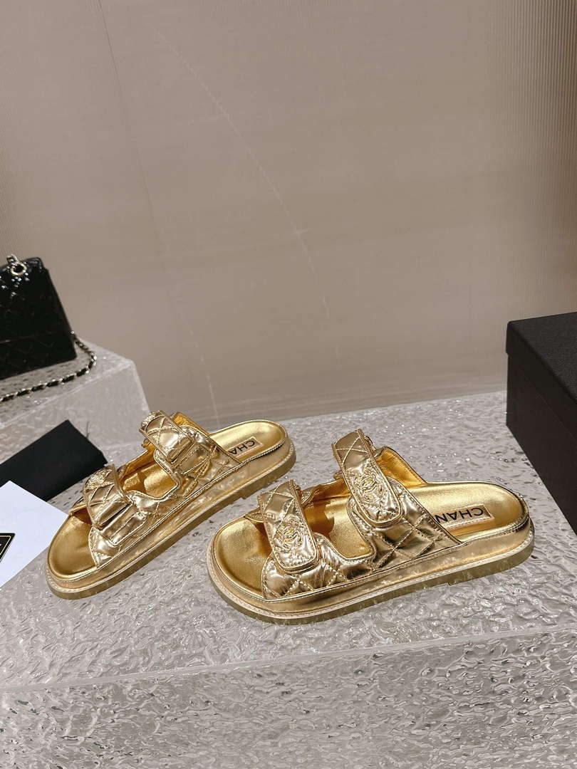 Chanel Women's Velcro sandals Fashion Shoes C93244 - Euro 35=US 4 - View 2