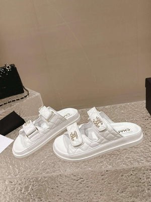 Chanel Women's Velcro sandals Fashion Shoes C93246 - Euro 35=US 4 - View 2