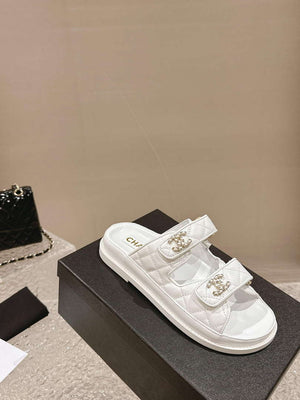 Chanel Women's Velcro sandals Fashion Shoes C93246 - Euro 35=US 4 - View 4