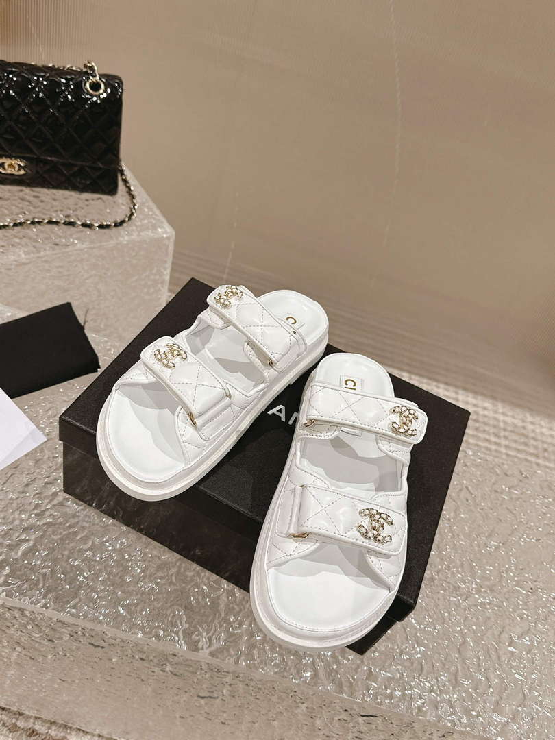 Chanel Women's Velcro sandals Fashion Shoes C93246 - Euro 35=US 4 - View 5