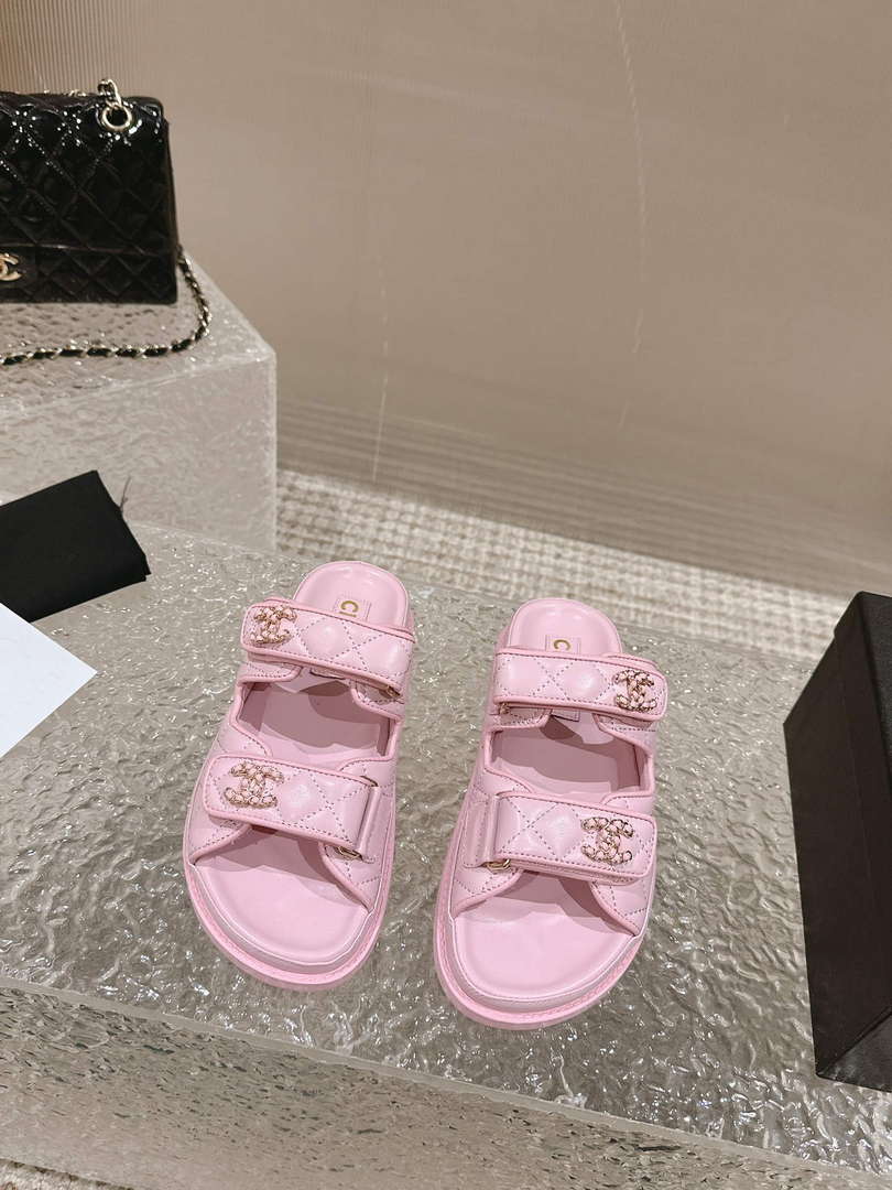 Chanel Women's Velcro sandals Fashion Shoes C93250 - Euro 35=US 4 - View 1