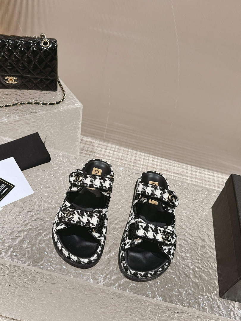 Chanel Women's Velcro sandals Fashion Shoes C93254 - Euro 35=US 4 - View 1