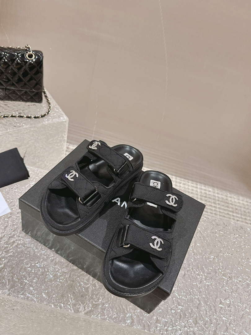 Chanel Women's Velcro sandals Fashion Shoes C93255 - Euro 35=US 4 - View 5