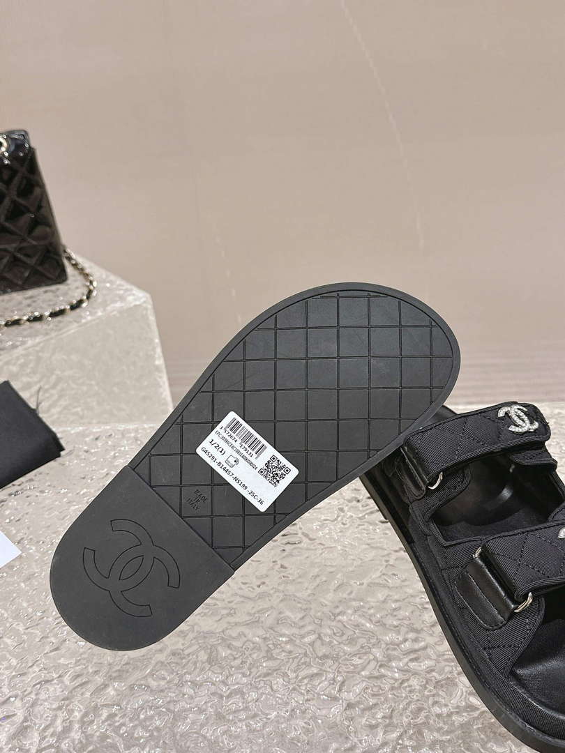 Chanel Women's Velcro sandals Fashion Shoes C93255 - Euro 35=US 4 - View 9